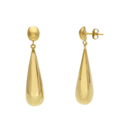 Orecchini pendenti in oro giallo  375/°°°