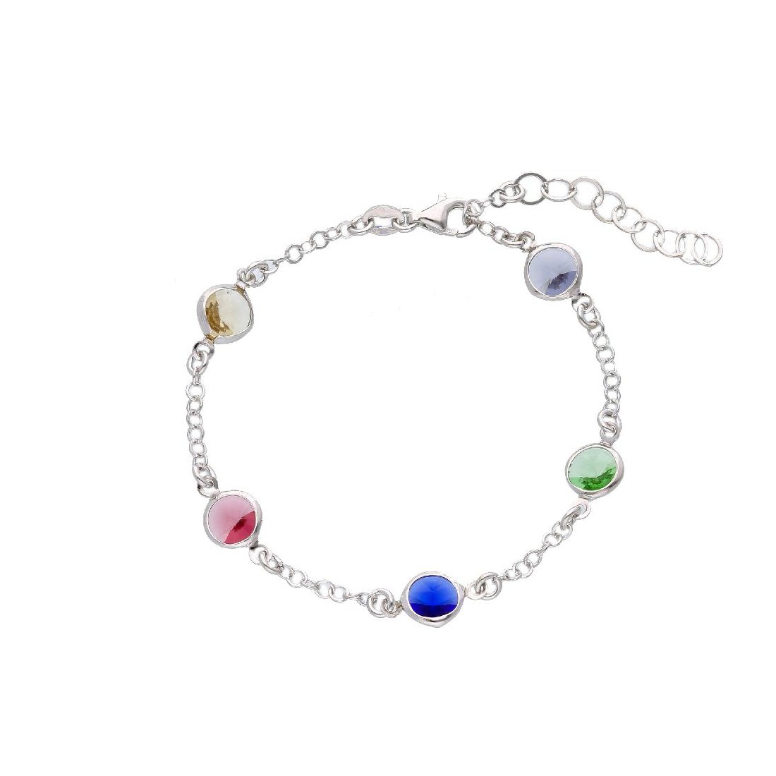 Bracciale in argento 925/ooo e cristallo artificiale