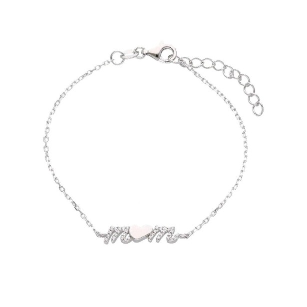 Bracciale in argento 925/ooo e zirconia cubicacon mom