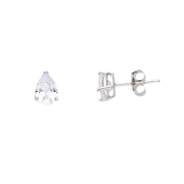 Orecchini punto luce in argento 925/ooo e zirconia cubica con goccia