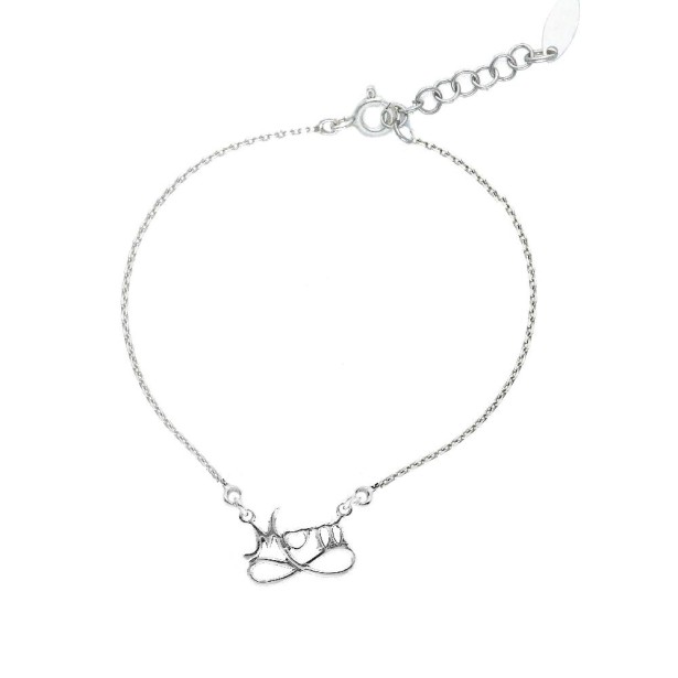 Bracciale in argento 925/ooo con mom e infinito