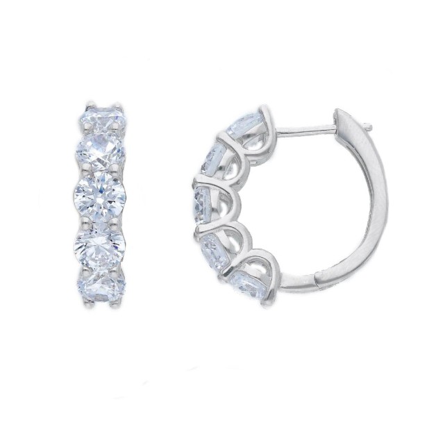 Orecchini scattino in argento 925/ooo e zirconia cubica
