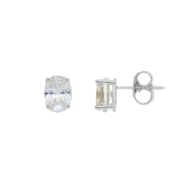 Orecchini punto luce in argento 925/ooo e zirconia cubica
