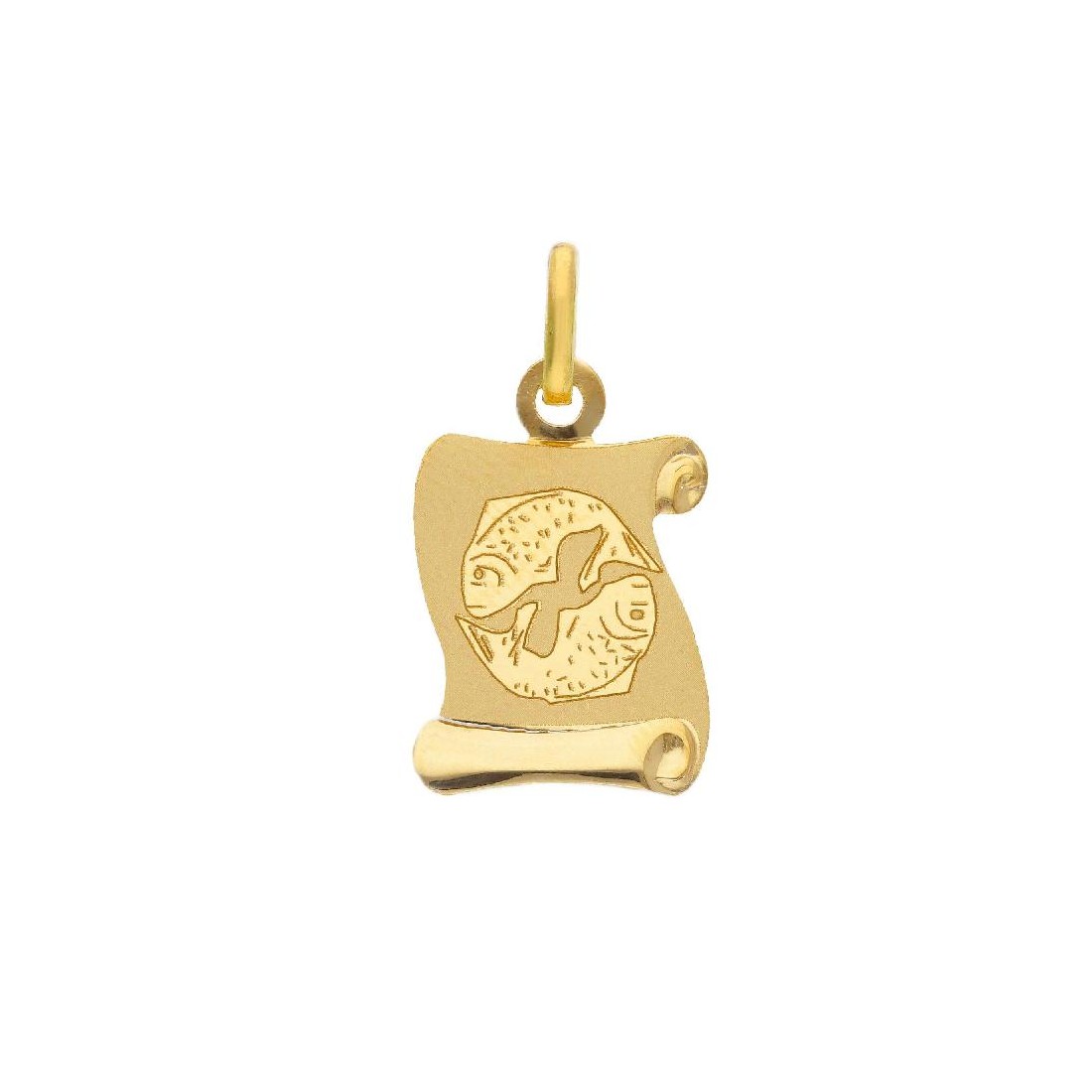 Ciondolo in oro giallo 750/°°° con zodiaco
