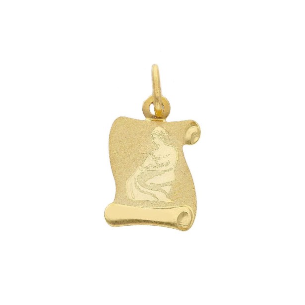 Ciondolo in oro gialo 750/°°° con zodiaco