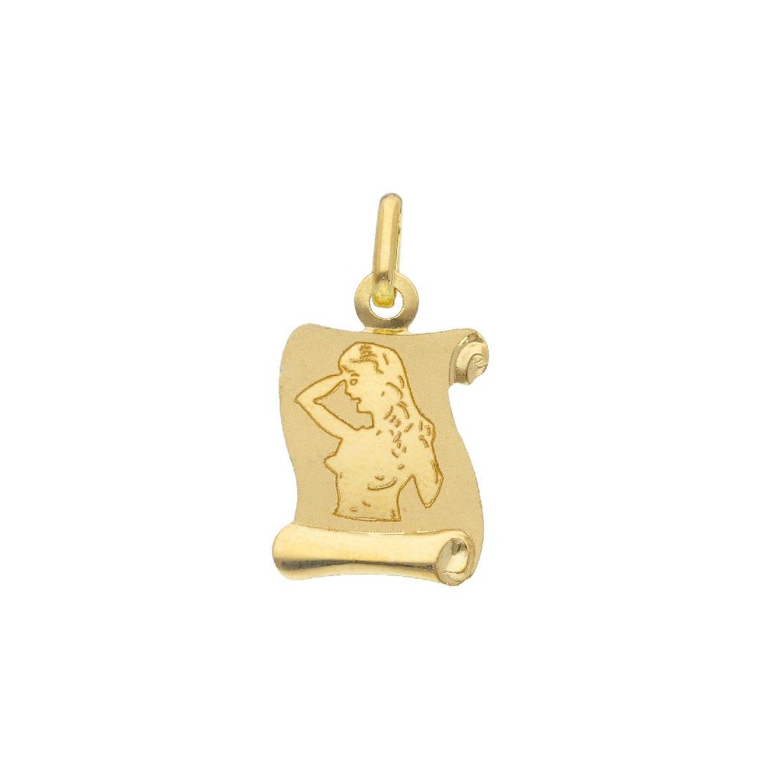 Ciondolo in oro giallo 750/°°° con zodiaco