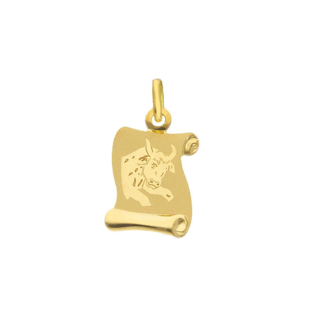 Ciondolo in oro giallo 750/ooo con zodiaco