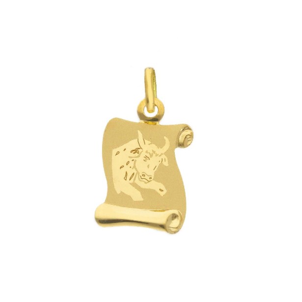 Ciondolo in oro giallo 750/ooo con zodiaco