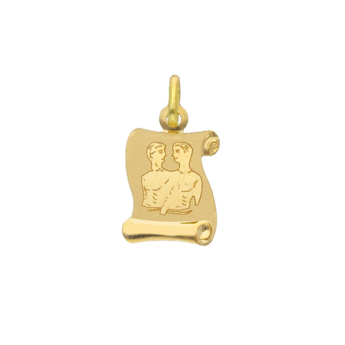 Ciondolo in oro giallo 750/ooo con zodiaco