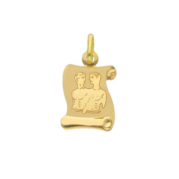 Ciondolo in oro giallo 750/ooo con zodiaco