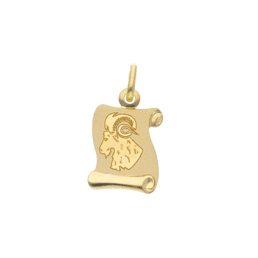 Ciondolo in oro giallo 750/°°° con zodiaco