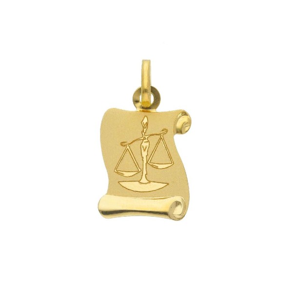 Ciondolo in oro giallo 750/ooo con zodiaco