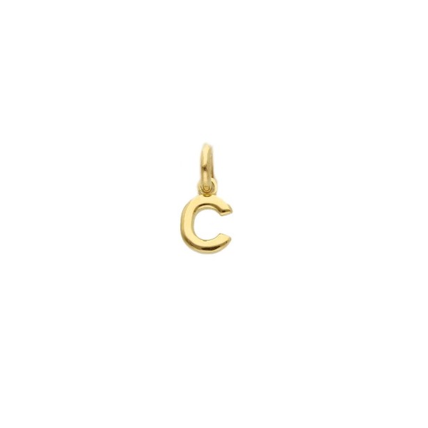 Ciondolo in oro giallo 750/ooo con iniziale