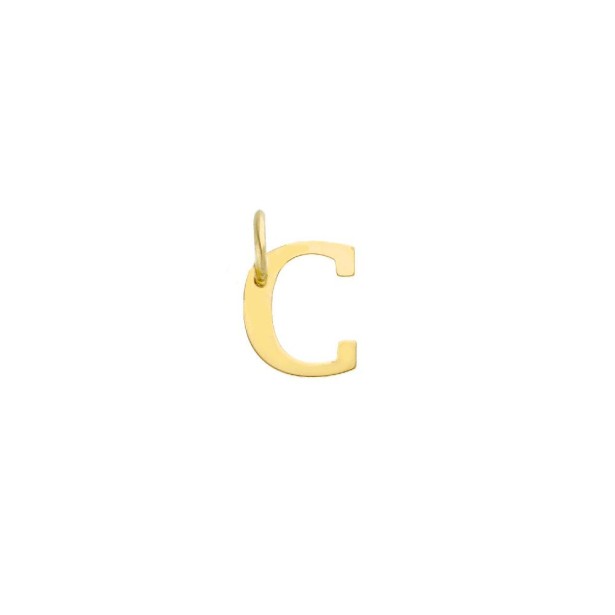 Ciondolo in oro giallo 750/ooo con iniziale