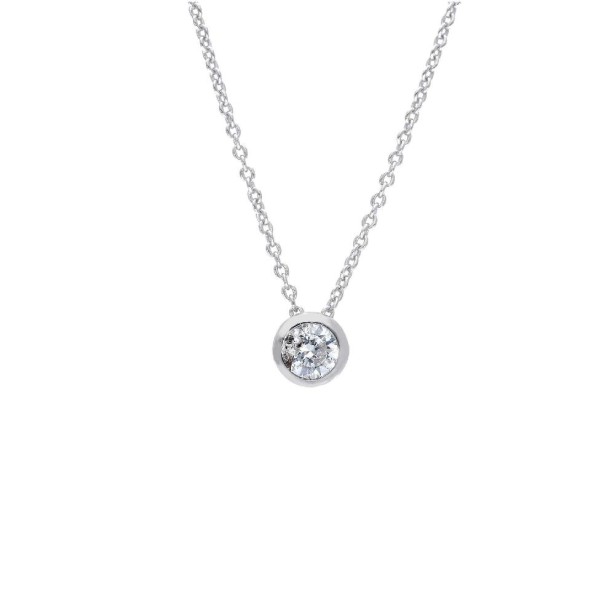 Girocollo punto luce in argento 925/ooo e zirconia cubica