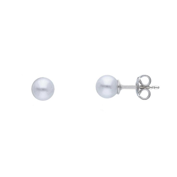 Orecchini a lobo in argento 925/ooo e perla