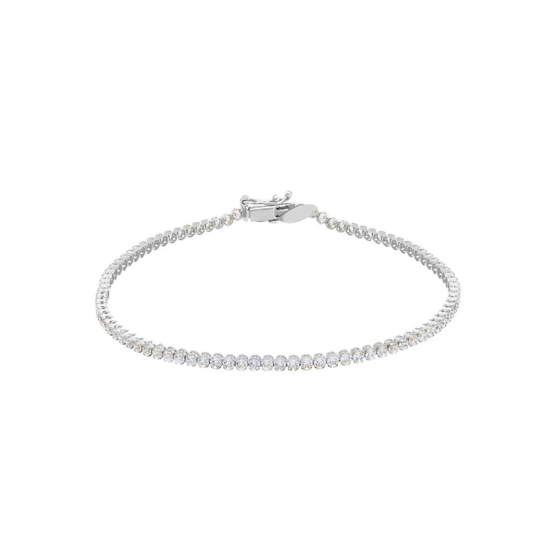 Bracciale tennis in oro bianco 750/ooo