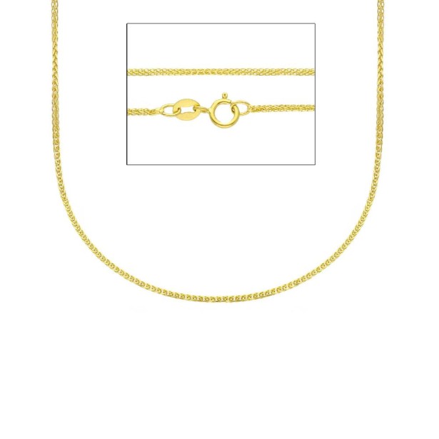 Catena spiga in oro giallo 750/ooo