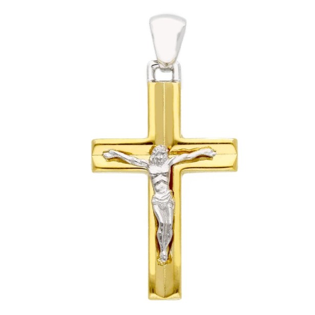 Ciondolo in oro bianco 750/°°° con croce