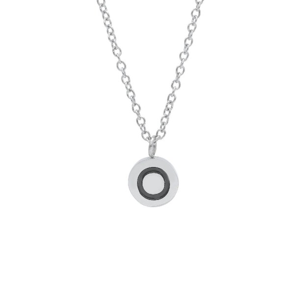 Collana in acciaio con iniziale
