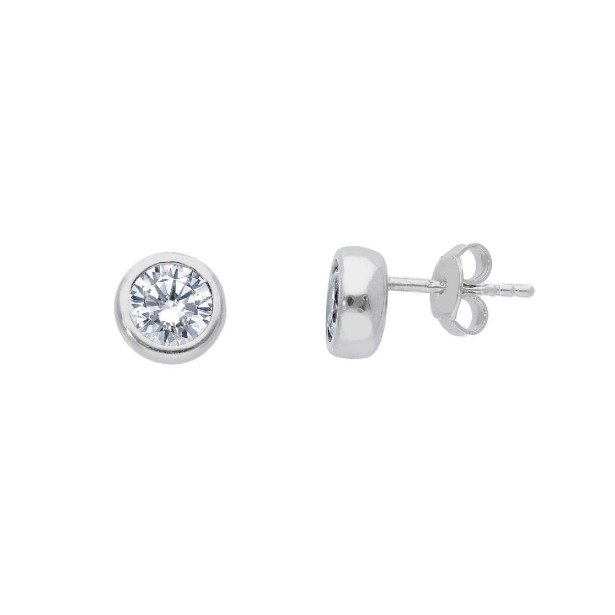 Orecchini punto luce in argento 925/ooo e zirconia cubica
