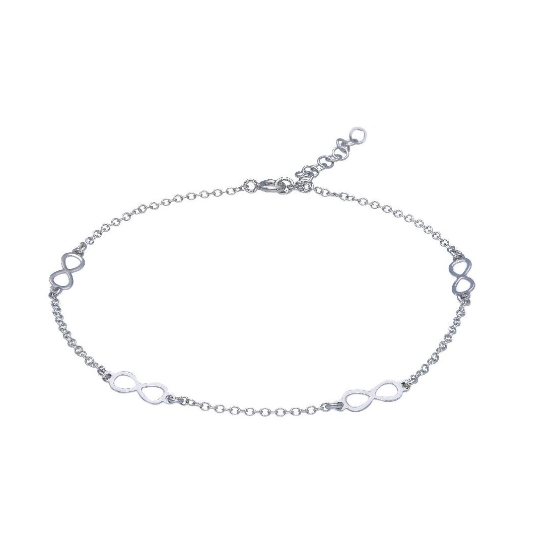 Cavigliera in argento 925/ooo con infinito
