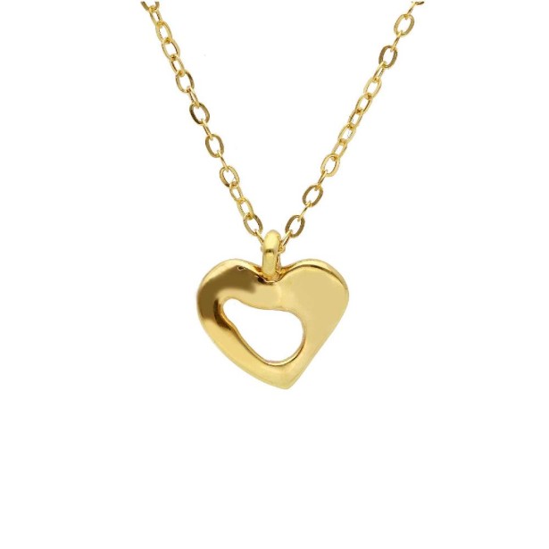 Girocollo in oro giallo 750/ooo con cuore