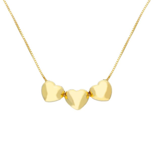Girocollo in oro giallo 375/ooo con cuore