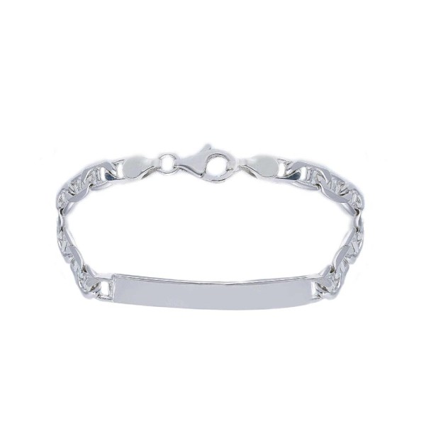 Bracciale targa traversino in argento 925/ooo