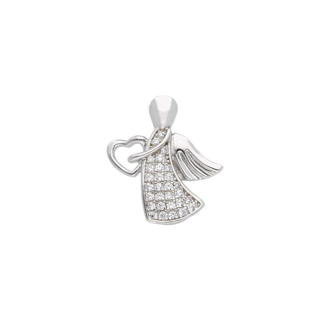Ciondolo in argento 925/ooo e zirconia cubica conangelo