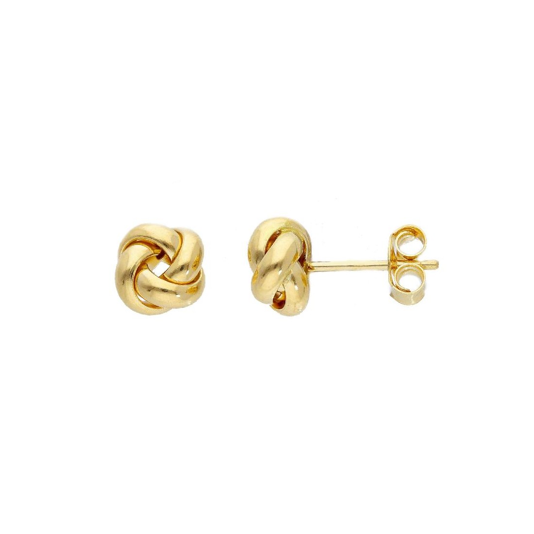 Orecchini lobo in oro giallo 750/ooo