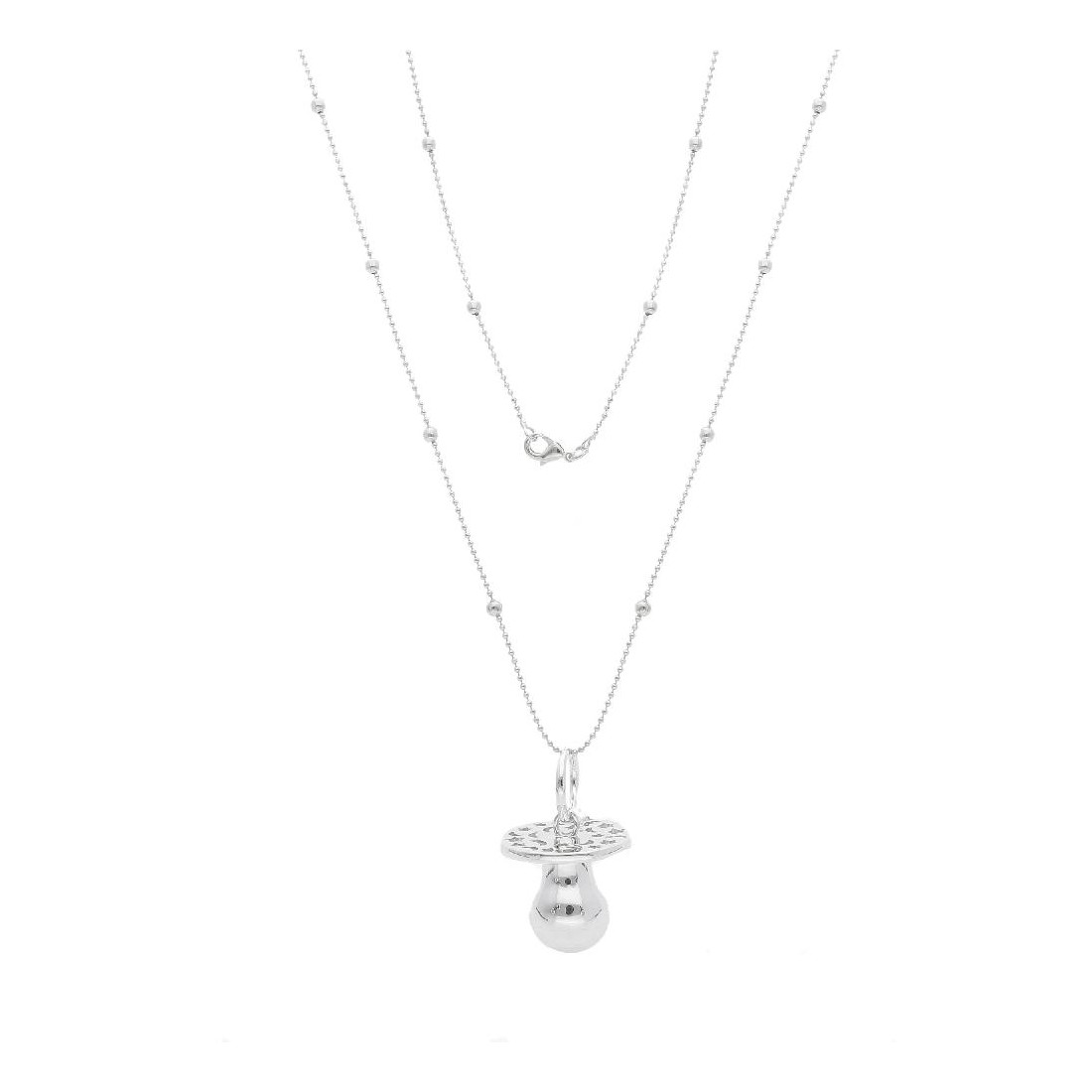 Collana in ottone e ciuccio