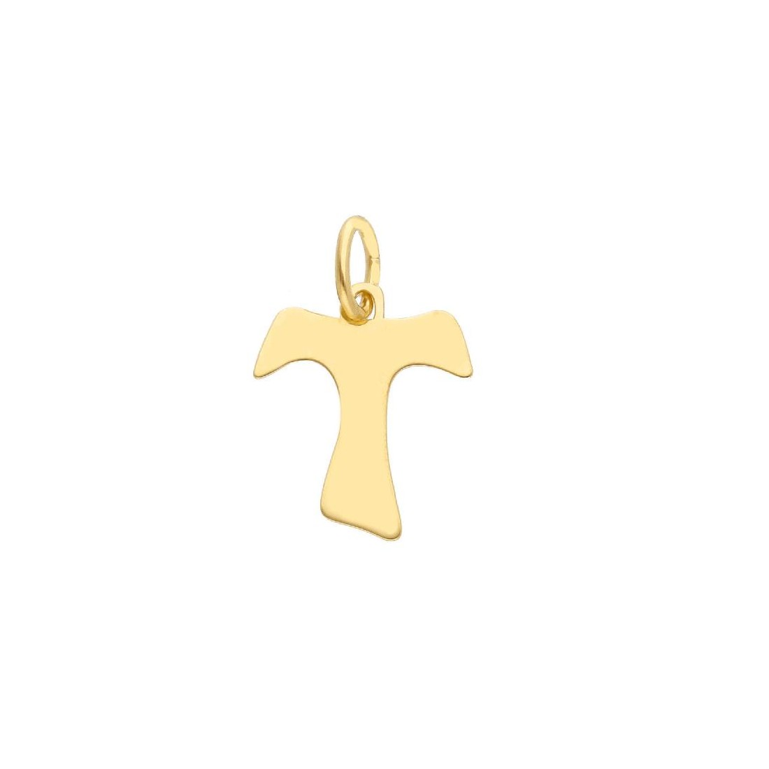 Ciondolo in oro giallo 750/ooo con croce Tau