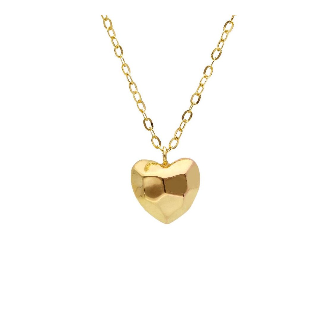 Girocollo in oro giallo  750/ooo con cuore