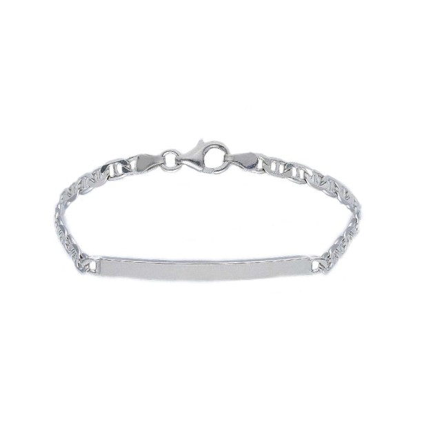Bracciale targa traversino in argento 925/ooo