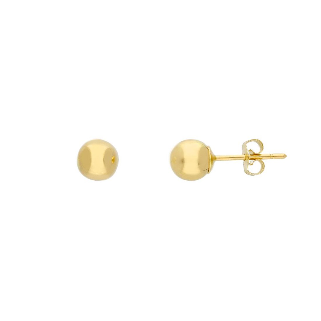 Orecchini lobo in oro giallo 750/°°°