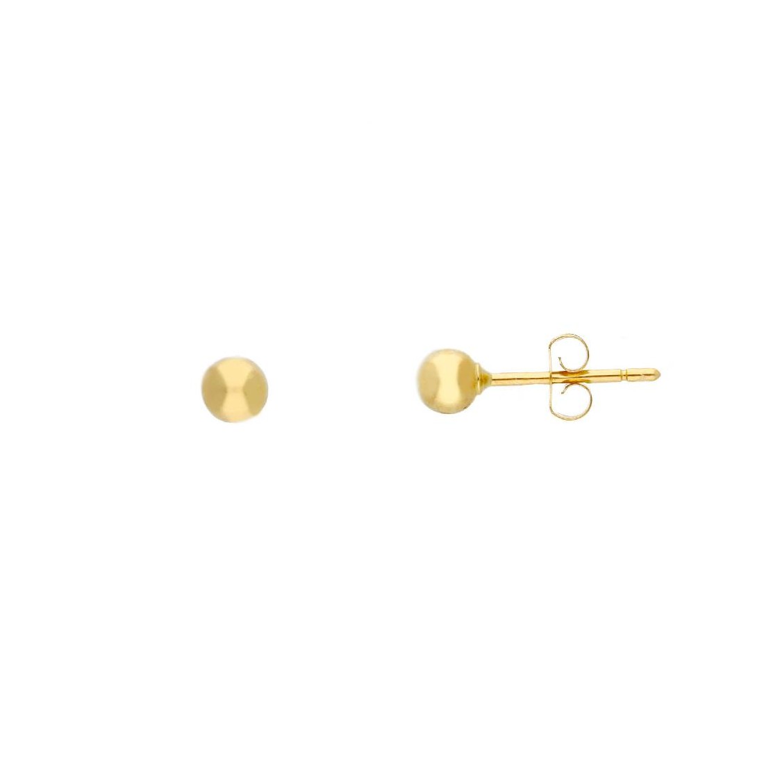 Orecchini lobo in oro giallo 750/ooo