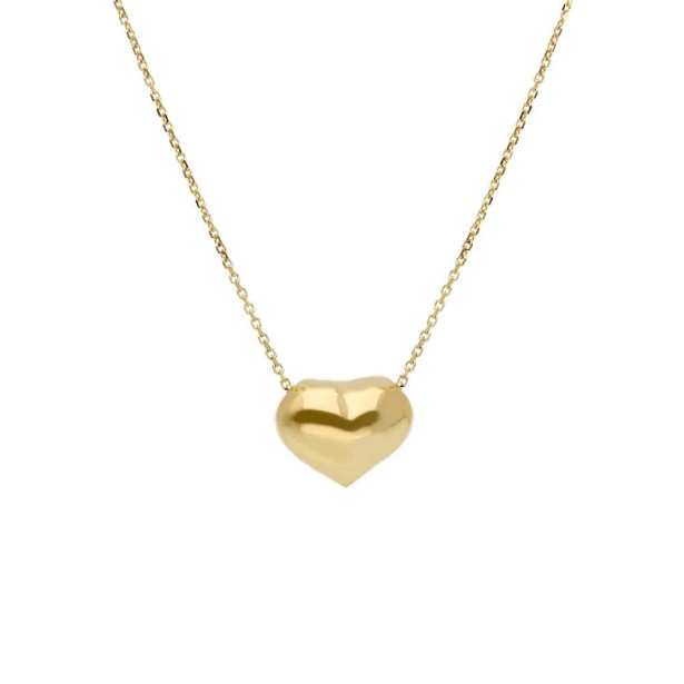 Girocollo in oro giallo 750/ooo con cuore
