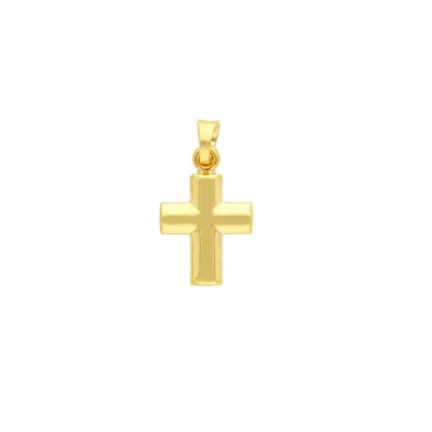 Ciondolo in oro giallo 375/ooo con croce