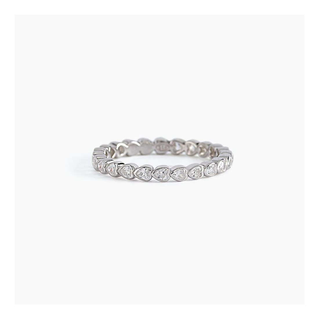 MABINA 523218 Anello riviera in argento 925/°°° con zirconi a cuore