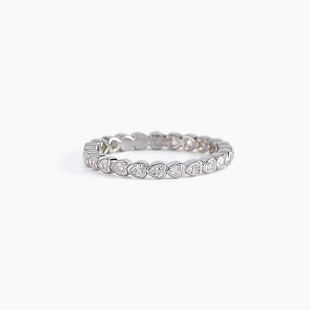 MABINA 523218 Anello riviera in argento 925/°°° con zirconi a cuore