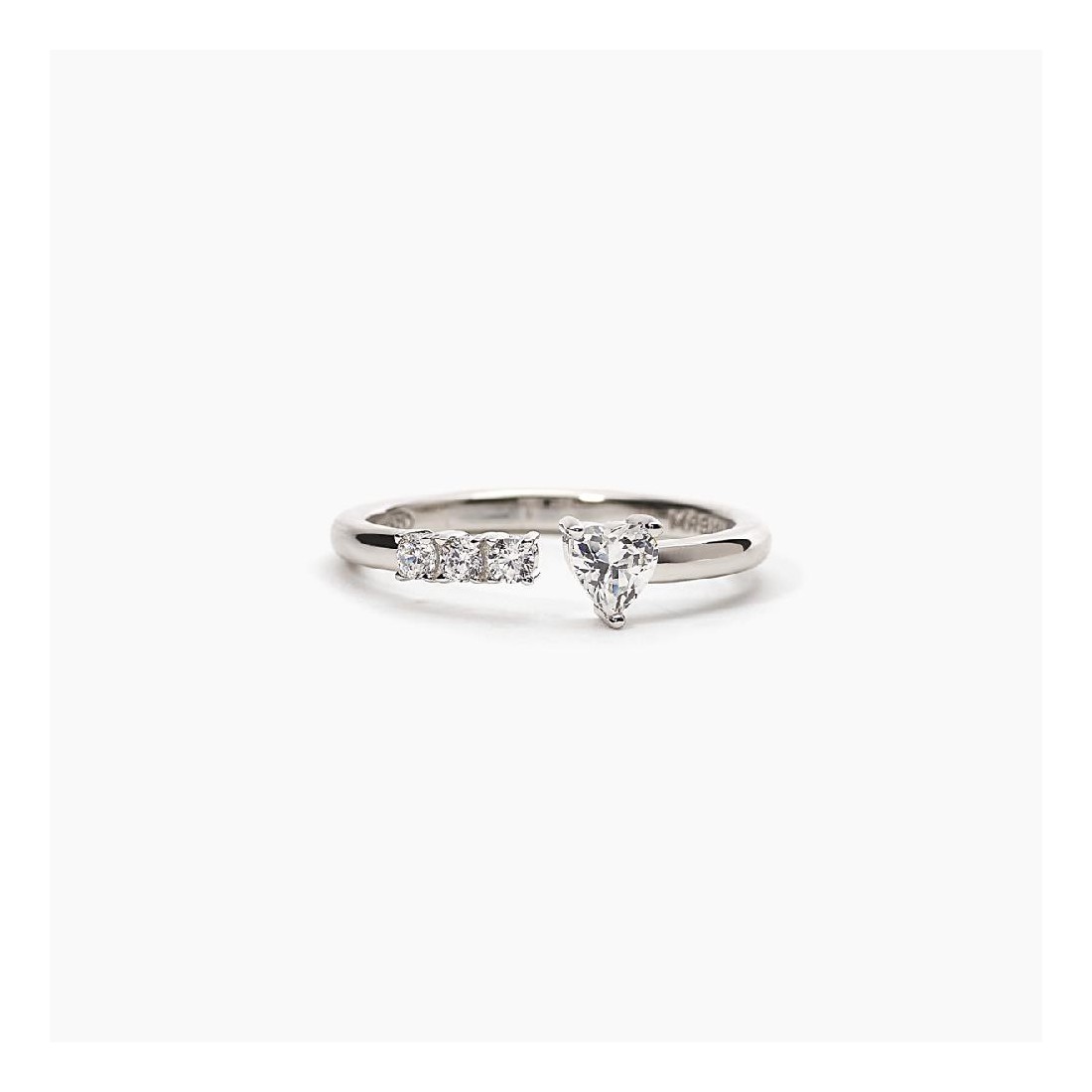 MABINA 523250 - Anello in argento 925/°°° rodiato con zirconi