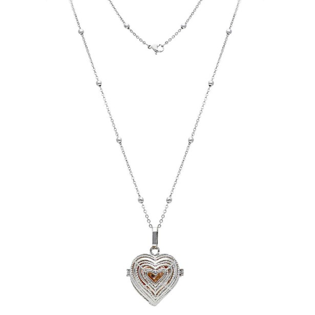 Collana lunga in ottone con chiama angeli
