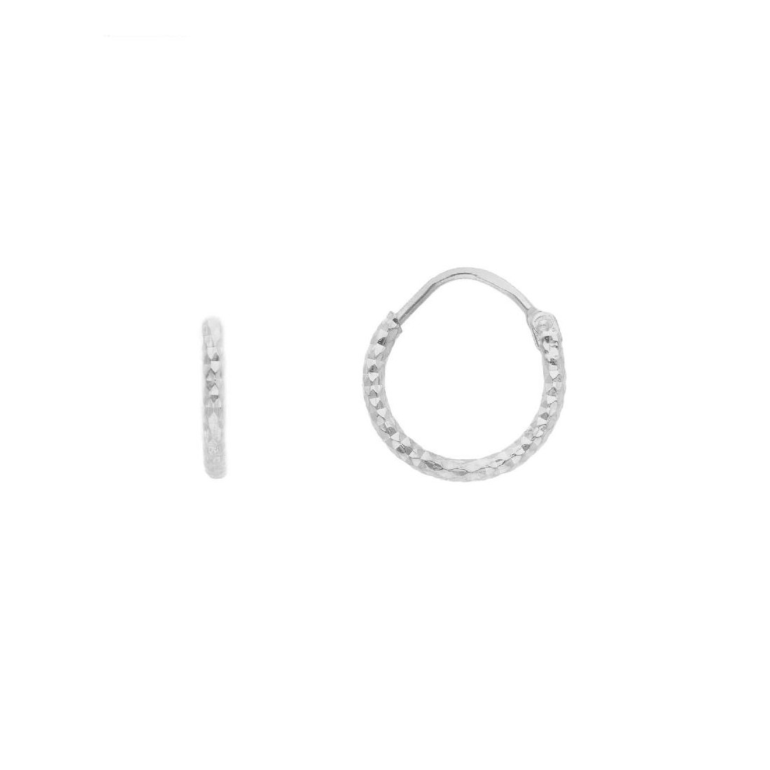 Orecchini cerchio in argento 925/ooo