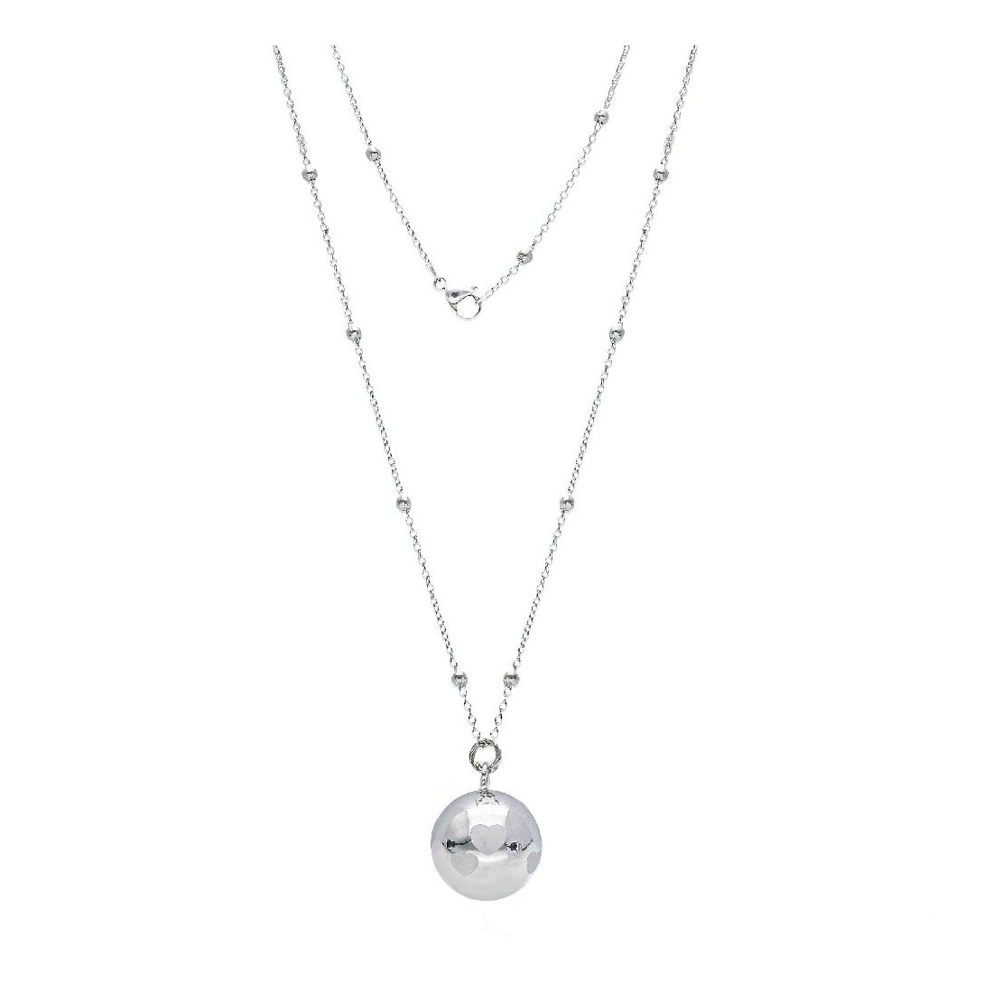 Collana lunga in ottone con chiama angeli