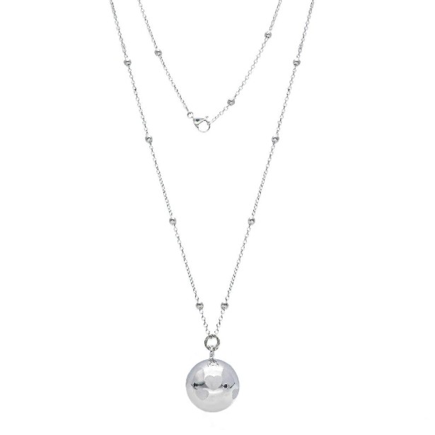 Collana lunga in ottone con chiama angeli