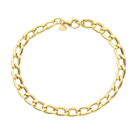Bracciale groumette in oro giallo 750/ooo