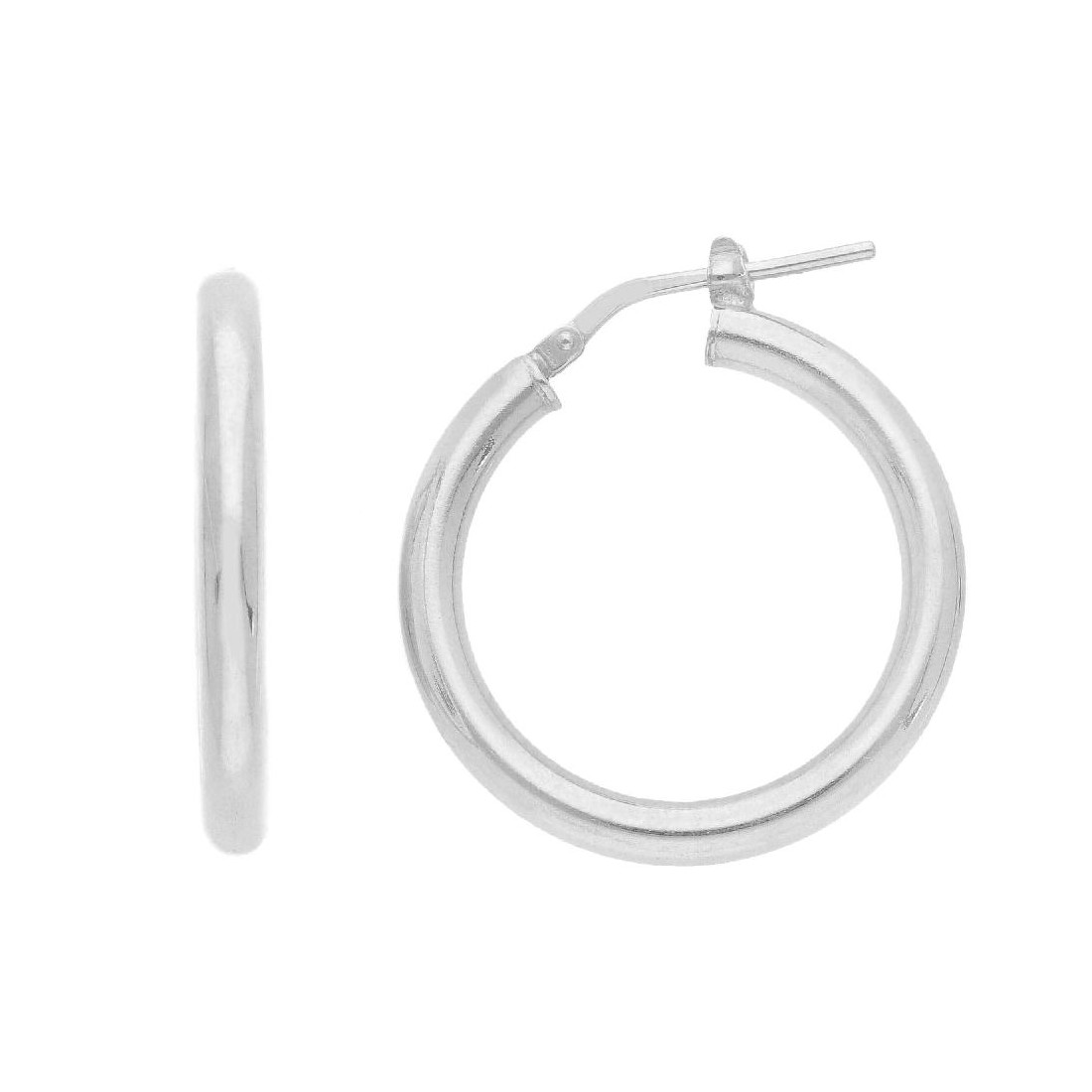 Orecchini cerchio in argento 925/ooo