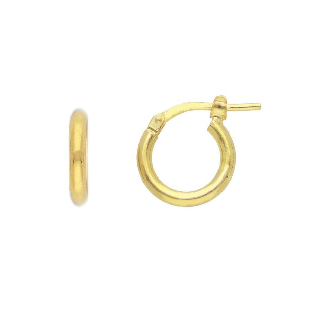 Orecchini cerchio in argento dorato 925/ooo