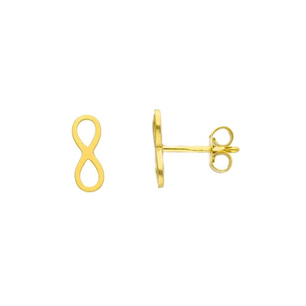 Orecchini in argento dorato 925/°°° a infinito